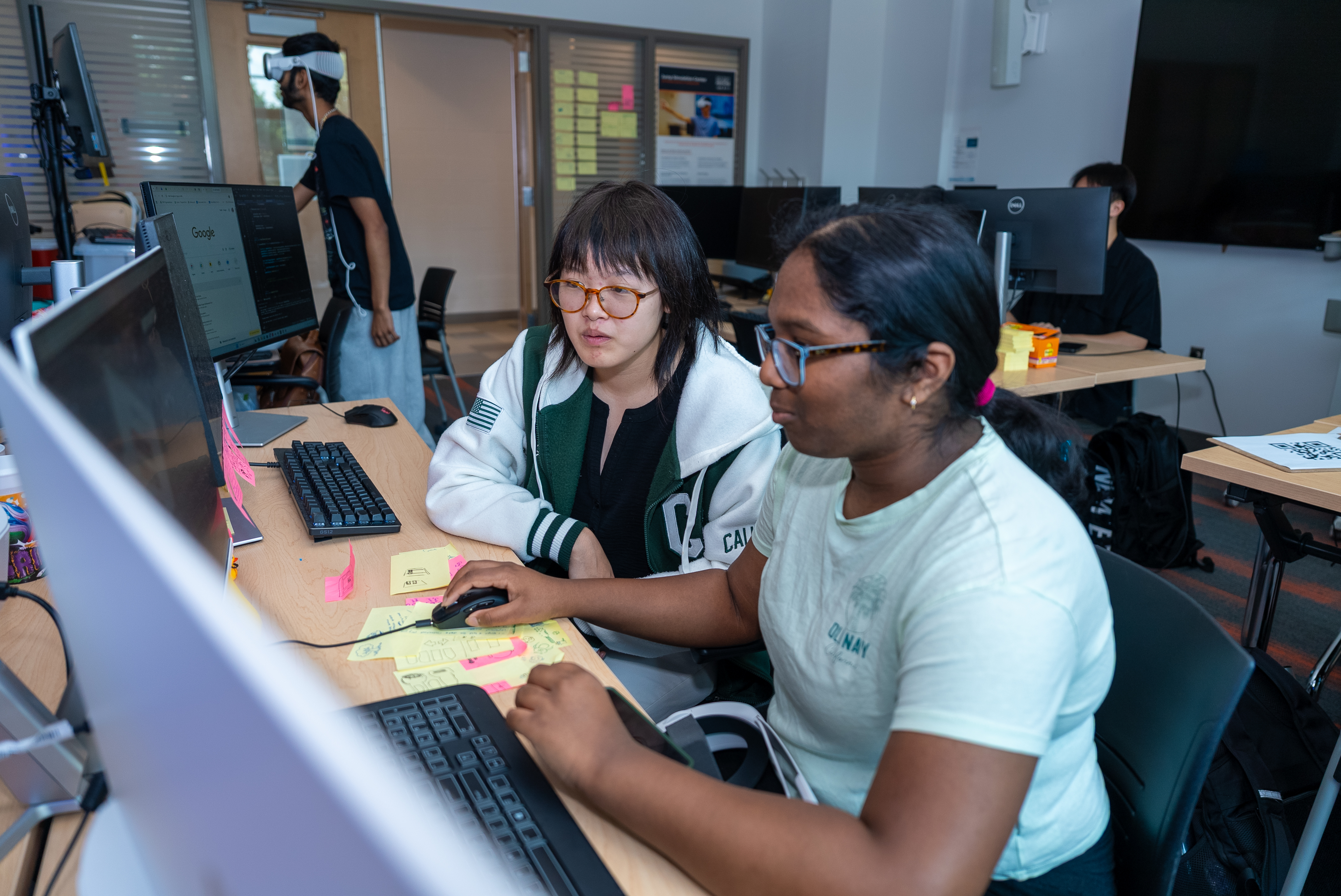 Maple Fan (left) and Holika Nanna (right) are part of the all-female Jump Simulation XR Internship cohort.