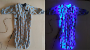 A prototype of the wearable phototherapy suit designed by Yusef Shari&amp;#8217;ati and Siddiqua Haswarey-Shari&amp;#8217;ati, winners of the 2019 Health Make-A-Thon competition.Courtesy of Yusef Shari&amp;#8217;ati
