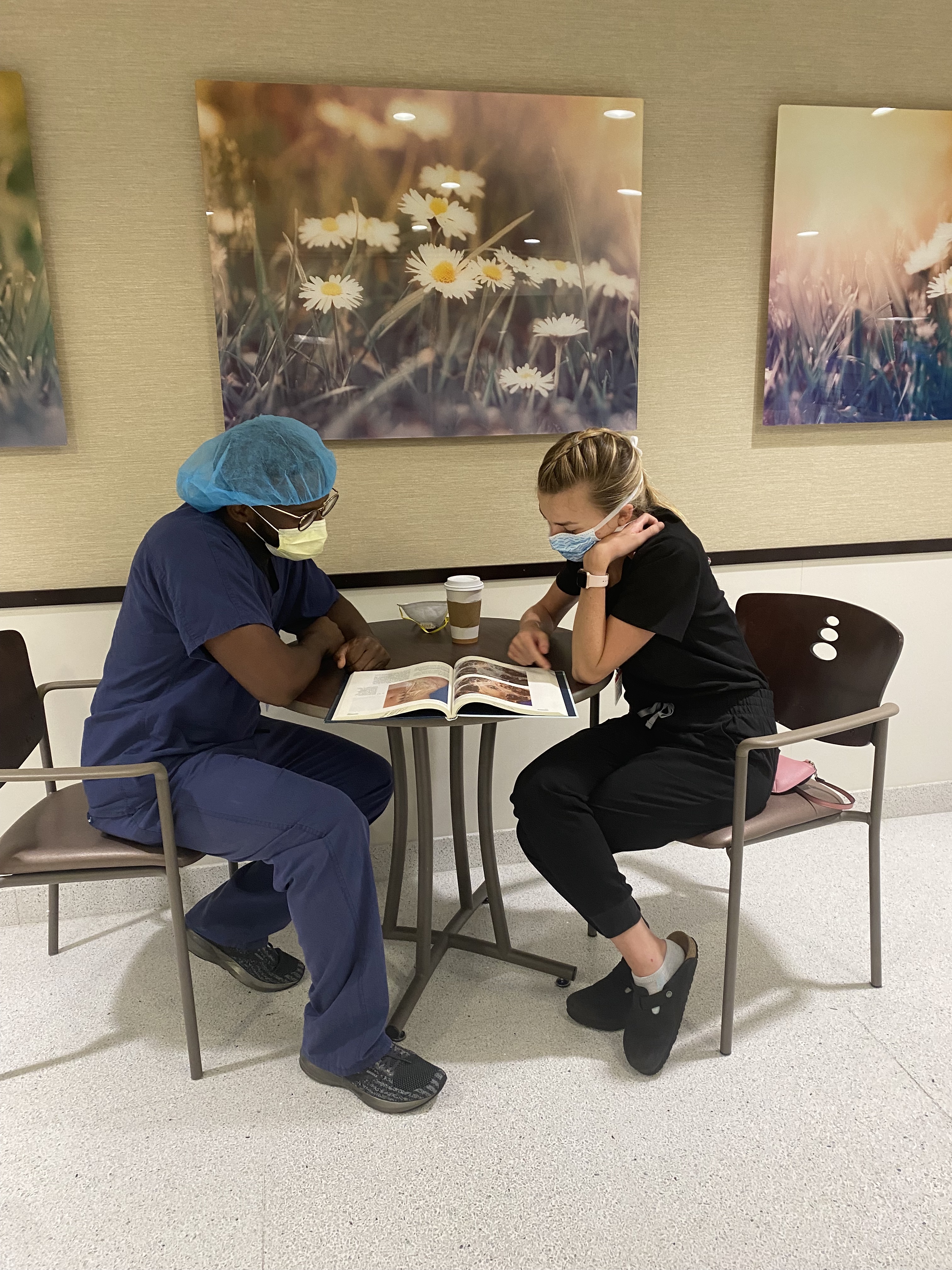 <em>Dr. Warren McCauley and CI MED student Annabelle Shaffer</em>