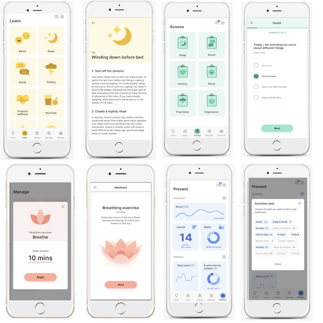 <em>Tools within the LAMP Platform (Learn, Assess, Manage, Prevent) can help augment mental health care.</em>