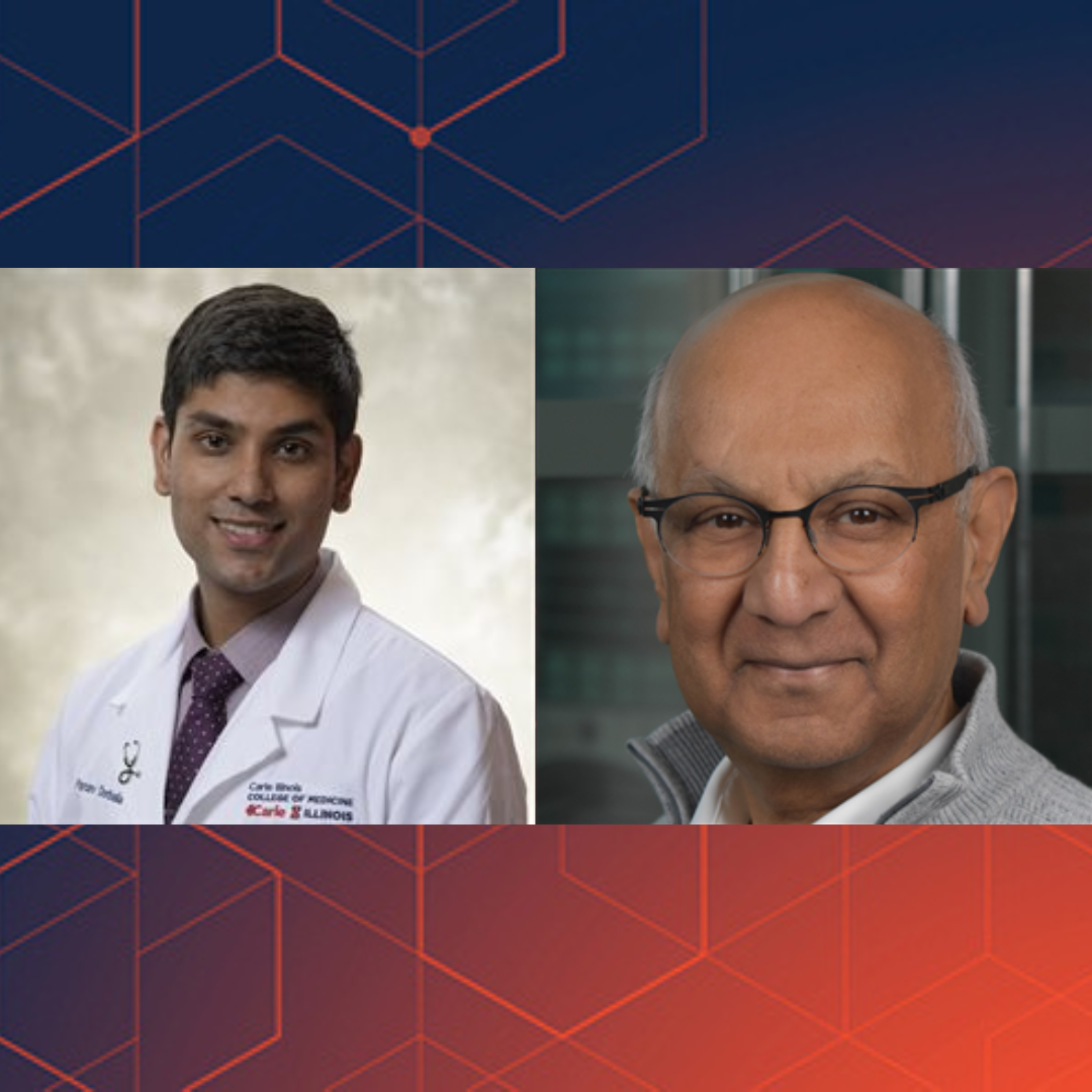 CI MED researchers are developing tools to create &lsquo;digital twins&rsquo; for heart failure patients to help pinpoint the cause and track the development of heart disease. Under the leadership of faculty member&nbsp;<b>Ravishankar Iyer</b>, MD/PhD candidate <b>Pranav Dorbala</b> is leveraging his computer science background and the latest medical research to create individualized digital twins &shy;&ndash; virtual representations of a patient&rsquo;s heart. The team&rsquo;s work may eventually identify the best treatments for an individual patient&rsquo;s disease profile and offer new hope for patients whose disease doesn&rsquo;t respond to existing treatments. Read more <a href="/news/digital-twinning-new-machine-learning-research-tracks-heart-failure-development-for-targeted-treatment" target="_blank" rel="noopener">here</a>.